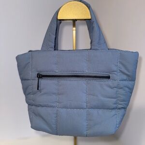 Brand makers light blue puffy purse
